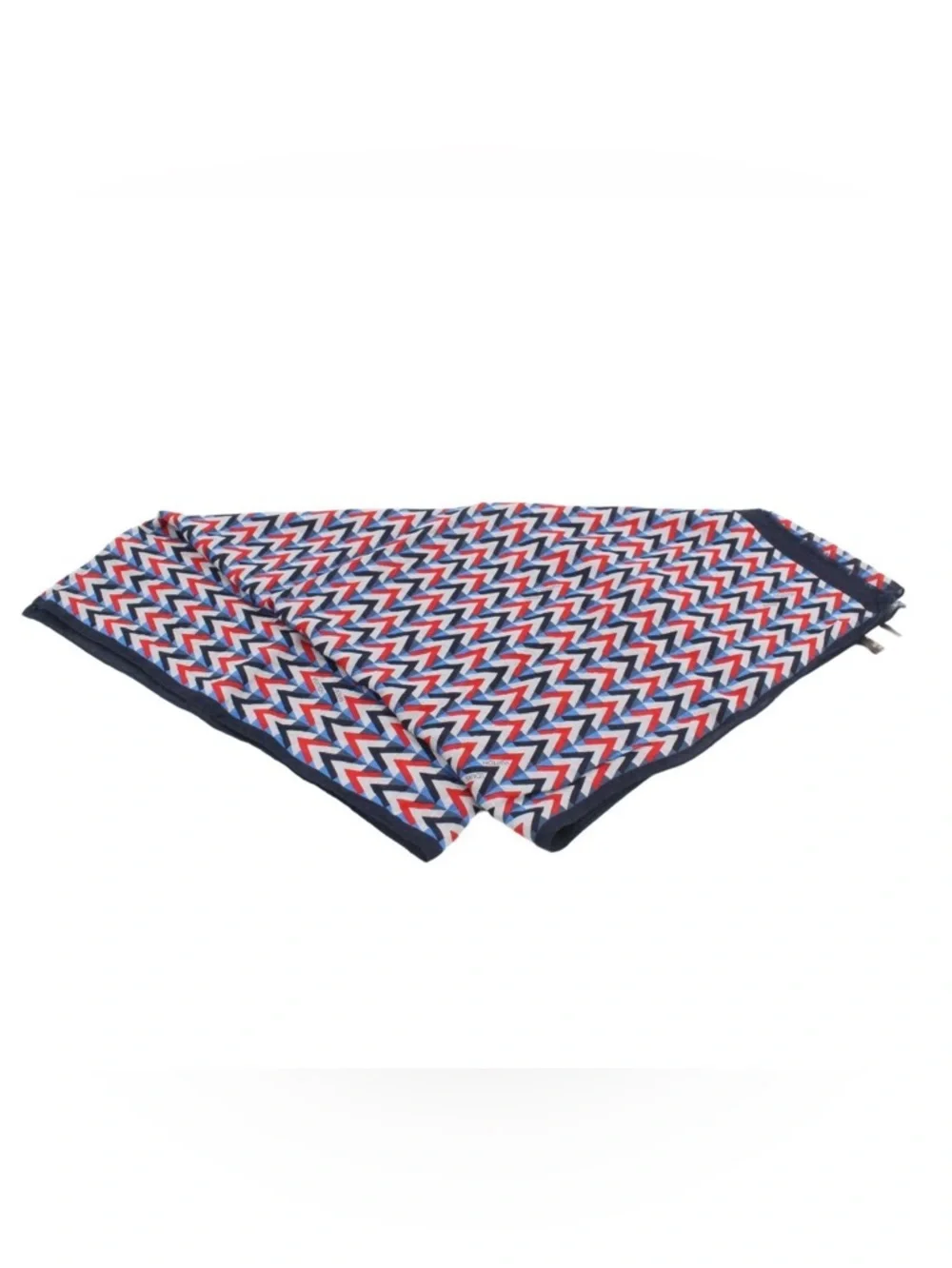 Excellent Condition Louis Vuitton Lightweight Shawl in Blue, Red, White w/ COA - Picture 5 of 8